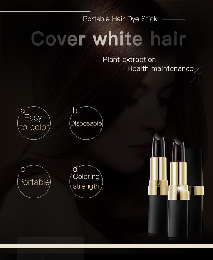 Lai Mei Hair Dye Stick for Quick Gray Coverage