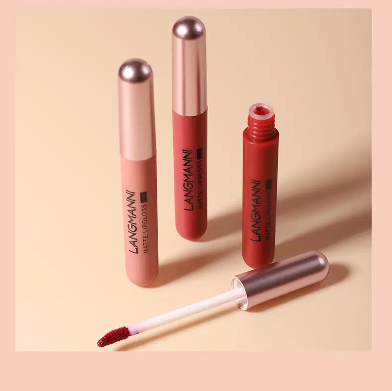 Matte Velvet Lip Gloss Set - 6 Waterproof Colors - view 6